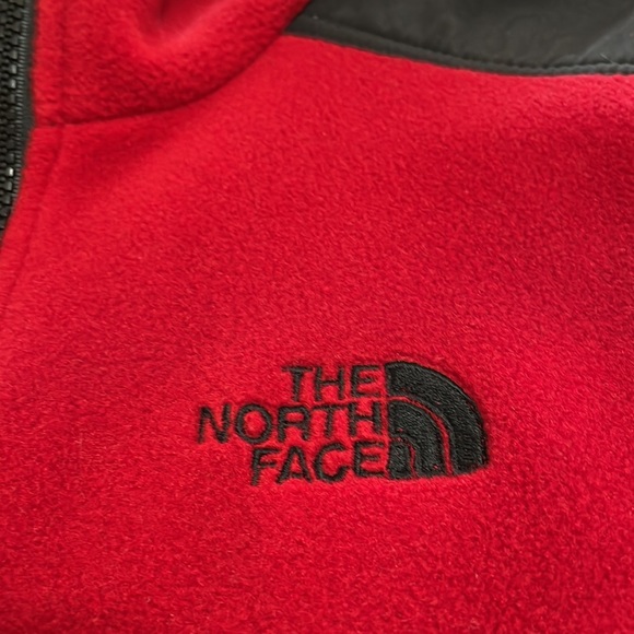 The North Face Red Black Fleece Full Zip Vest MADE IN USA Size Large Women's - Picture 9 of 9